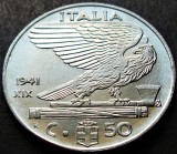 Cumpara ieftin Moneda istorica 50 CENTESIMI - ITALIA FASCISTA, anul 1941 * cod 250 = A.UNC