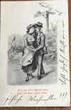 CPISTR5 Carte postala veche Austro-Ungaria - Scena romantica de Craciun, trimisa la Milisauti