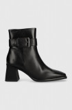 Vagabond Shoemakers cizme de piele HEDDA femei, culoarea negru, cu toc drept, 5602.001.20