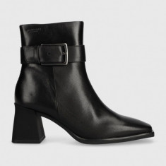 Vagabond Shoemakers cizme de piele HEDDA femei, culoarea negru, cu toc drept, 5602.001.20