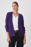 Medicine cardigan femei, culoarea violet, light