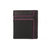 Cumpara ieftin Portofel barbati Delis, Arin PT1434, piele naturala, Negru-Roz