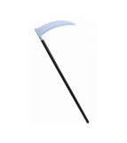 Coasa pliabila din plastic, pentru costume de Halloween, negru-gri, 102 cm