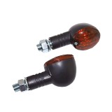 Set semnalizari Halogen 12V 21W brat scurt prindere M10 culoare negru sticla fum... Cod Produs: MX_NEW 7050587MA