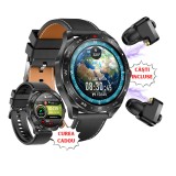 Ceas Smartwatch 2 &icirc;n 1 cu Căști Bluetooth, Apeluri, Notificări, SMS, Sincronizare Telefon, Monitorizare Sănătate, Căști Wireless TWS, Display IPS 1.52