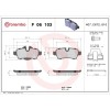 Placute frana Mini Mini (R56) 11.05-01.14, Mini Clubman (R55) 10.06-12.15, Mini Convertible (R57) 10.07-06.15, Spate, BREMBO