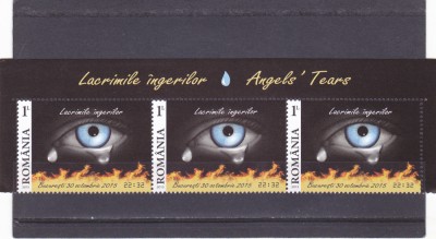 COLECTIV - LACRIMILE INGERILOR,SERIE IN TRIPTIC,2015,Lp.2075c, MNH . foto