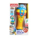 Cumpara ieftin Jucarie microfon cu lumini si sunete, Winfun 1803