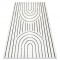 Modern covor MODE 8494 geometric crem / negru, 80x150 cm