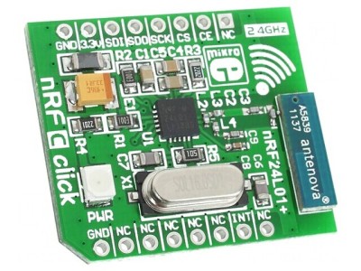 Transmițător-Receptor RF SPI 3.3V NRF C Click foto