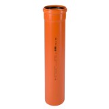 Țeavă KG DN 125 PVC-U, 1000 mm, SN4, pentru canalizare