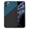 Husa pentru Apple iPhone 11 Pro Max, Techsuit, Carbonite FiberShell, Bleu
