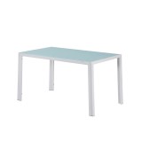 Leziter Masa patrata Ezra 140 cm din sticla Mobalis Homvera