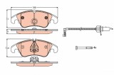 TRW GDB1768 COTEC set placute frana,frana disc