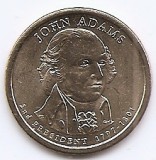 Statele Unite (SUA) 1 Dolar 2007 D - (Presidential Dollars: 2. John Adams) KM-402 UNC !!!, America de Nord