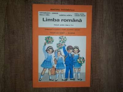 LIMBA ROMANA - Manual pentru clasa a II-a - Vocabular Roman - Maghiar foto