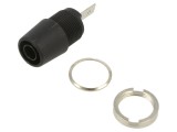 Soclu banană 4mm 20A negru izolat