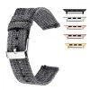Curea material textil, compatibila Apple Watch 9|8|7|6|5|4|3|2|1 Series, 41mm|40mm|38mm, telescoape QR, Grainsboro Gray