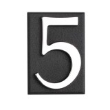 Semn Cifra Cu Placa Adeziva Fixare - 45mm / Crom / 4