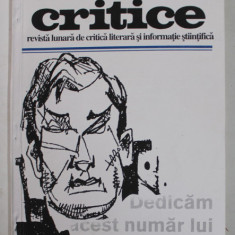 CAIETE CRITICE , REVISTA LUNARA DE CRITICA LITERARA SI INFORMATIE STIINTIFICA , NR. 10- 12 , 1993