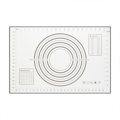 Blat din Silicon - cu Diagrama pentru Intinderea Aluatului - 60 x 40 cm foto