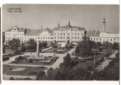 CPIB 22181 - CARTE POSTALA - SATU MARE, PIATA LIBERTATII, RPR foto
