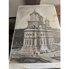 Manastirea Curtea de Argeș planșa cu heliogravura / 5 / după cliseu fotografic realizat de fotograful curții regale, I. Spirescu
