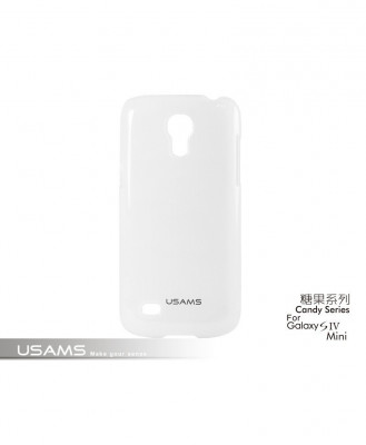 Husa Usams Candy Series Samsung Galaxy S4 Mini i9190 Alba foto