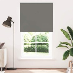 vidaXL Jaluzea cu rola opaca gri 135x230 cm Latime material 131,6 cm foto