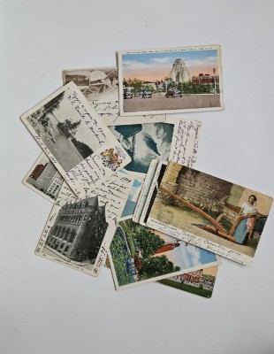 Cartofilie - Lot 12 carti postale clasice America (SUA, Mexic), circulate 1901-1908 foto