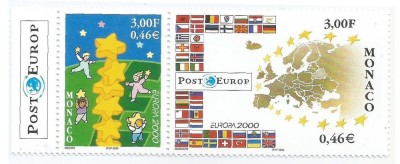 |Monaco, Europa CEPT, 2000, MNH foto