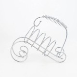 Cumpara ieftin Suport Sticla Vin Metal Argintiu 25x22x9 cm