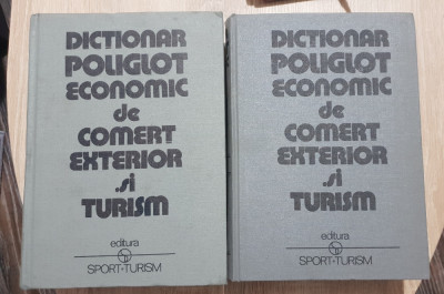 Dicționar poliglot economic, de comerț exterior și turism (2 volume) foto