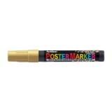Marker pentru poster ARTLINE, corp plastic, varf rotund 2mm - auriu