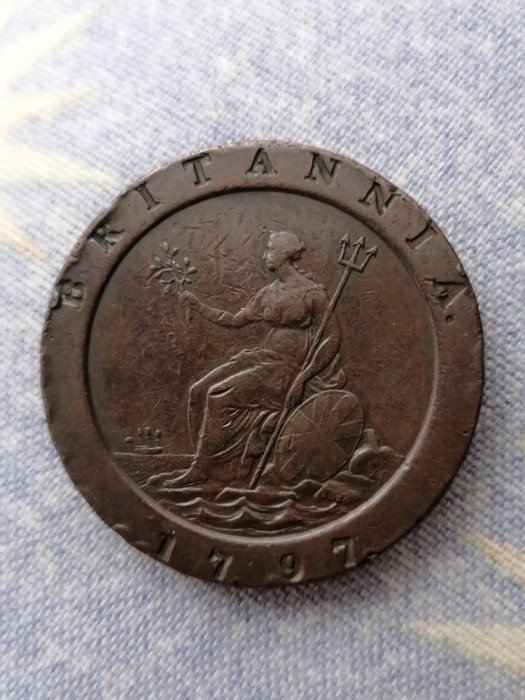( 2 ) Two PENNY 1797 - MAREA BRITANIE.DIAM 41 MM.