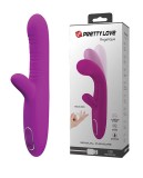 Vibrator Angelique 12 Moduri Vibratii+4 Moduri Tickling Move Silicon USB 21.5 cm