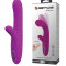 Vibrator Angelique 12 Moduri Vibratii+4 Moduri Tickling Move Silicon USB 21.5 cm