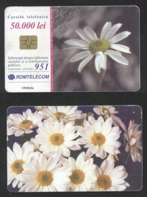 Romania 2001 Telephone card Flowers Rom 115a CT.073 foto