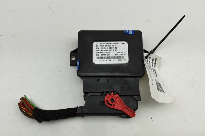 Unitate de control fr&acirc;nă de m&acirc;nă MERCEDES-BENZ A W176 2015 OEM: A2469004512,A2465450532,A2469021002 31382627