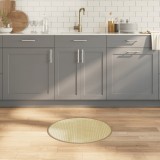 VidaXL Covor rotund, natural deschis, 60 cm, bambus