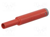 Conector banană 4mm roșu aurit 32A 1kV ST&Auml;UBLI lipit