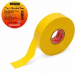 Banda izolatoare galbena vinil 19mm x 20m Premium Super Power 33+ HighPower