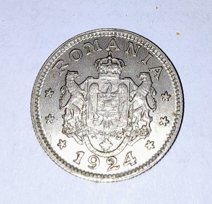 moneda 1 leu 1924 unc