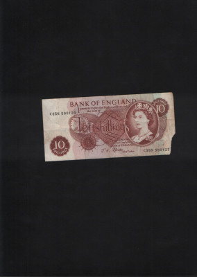 Marea Britanie UK Anglia 10 shillings 1970 colt lipsa seria590123 foto