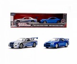 Cumpara ieftin SET MASINUTE METALICE FAST FURIOUS BRIAN S NISSAN SKYLINE GT-R(BNR34) SCARA 1 LA 32, Simba