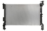 Radiator Hyundai Sonata 14-19, motor: 2.0, 2.0 h, iesire - conector rapid, 635x405x12, OEM/OES, Aluminiu/ Plastic brazat, 25310-E6000; 25310E6100