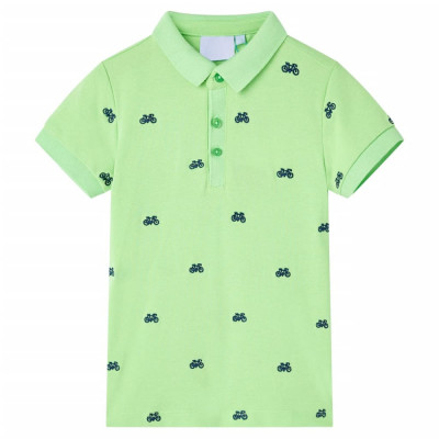 Tricou polo pentru copii,&amp;nbsp;verde neon, 116 GartenMobel Dekor foto