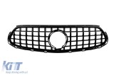 Grila tip GT cu lac negru, potrivita pentru Mercedes GLC X254 dupa 2023 pentru modelul cu bara de protectie A Design Performance AutoTuning