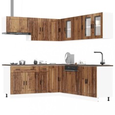 vidaXL Set de dulapuri de bucătărie 11 piese &bdquo;Porto&rdquo; Lemn vechi lemn 3314939