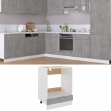 VidaXL Dulap pentru cuptor Lyon, gri beton, 60x46x81,5 cm
